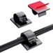 60 stuks kabelhouders, outdoor kabelclips, kabelgeleiding, organizer, kabelclips, zelfklevende kabelklemmen, kabelmanagement, decoratie, haken, draadhouder voor kabelbevestiging, lichtketting, zwart