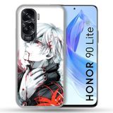Versterkte Honor Versterkte hoes voor Honor 90 Lite 5G Manga Tokyo Ghoul Kaneki Wit