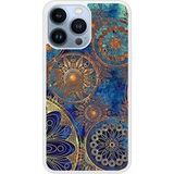 Apple iPhone 13 Mandalla bleu Verstevigd hoesje met sublimatie bedrukking