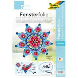 folia 450230/5 - raamfolie kleurloos, zelfklevend, ca. 23 x 33 cm, 5 vellen