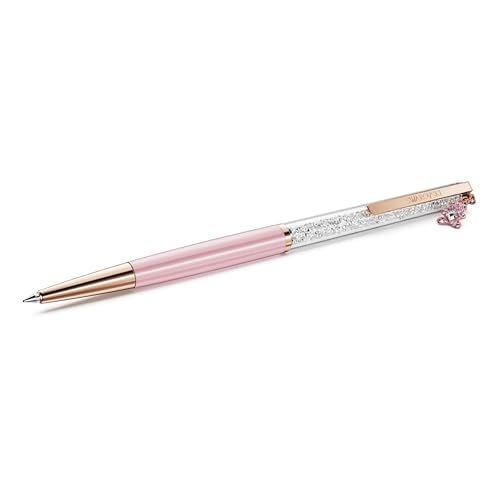 Swarovski Crystalline balpen, Teddy, Roze, Roze gelakt, roségoudkleurige toplaag
