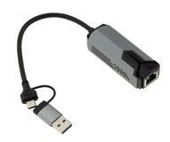 KALEA-INFORMATIQUE USB 3, 3.1 of 3.2 A of C-kabel naar RJ45 LAN 5G-netwerk met Realtek RTL8157-chipset Compatibel met 10 100 1000 1 2,5 5 Gigabit Ethernet