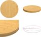 vidaXL Plateau bamboe Ø 40x4 cm