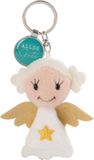 Nici Sleutelhanger Alles Gute Junior 7 Cm Pluche Wit/turquoise