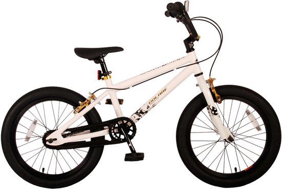 Volare Cool Rider Kinderfiets - 18 inch - Wit - BMX - Jongens - 95% afgemonteerd