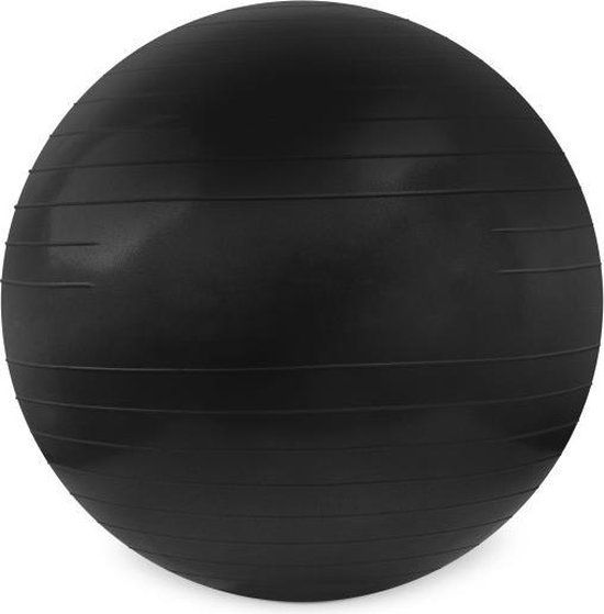 Fitnessbal - Ø 85cm - Zwart - Inclusief pomp - PVC