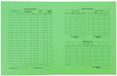 Exacompta 5x Pak van 25 Proceduremappen in glanskarton 265g/m2 - 25x32cm - Ivoor - Lindengroen