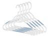 Whitmor Sure-Grip Kunststof Hangers (Set van 5), Rubber, Blauw