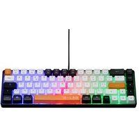 The G-Lab Keyz Hydrogen, 60% gamingtoetsenbord, bekabeld, Azerty, meerkleurige achtergrondverlichting, stil, compact formaat TKL- Pc/PS4/Ps5/Xbox - New 2023 (oranje/wit/zwart)