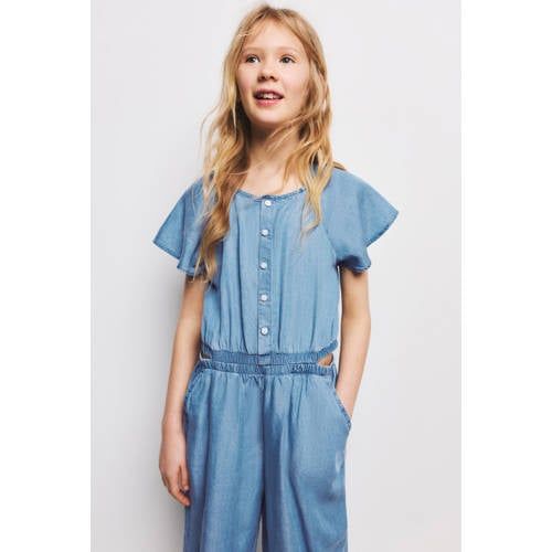 Mango Kids jumpsuit blauw