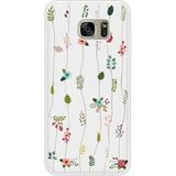 Samsung Beschermende siliconen case compatibel met Galaxy S7 Edge Flower Rise
