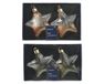 Decoris Ster glas l9.6b3.3h11c trnsp.a2 2st kerst
