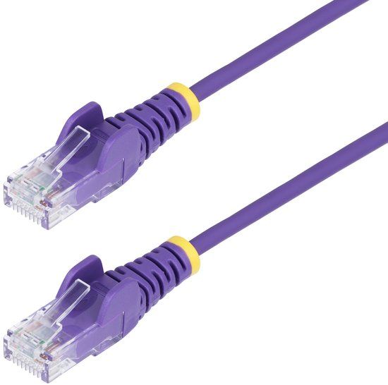 StarTech.com 2m Dunne CAT6 Ethernet Kabel, Paars