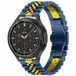 By Qubix - Stalen band - Donkerblauw met goud - geschikt voor Huawei Watch 5 - 46mm