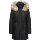ONLY ONLMATHILDA Lange Parka Zwart Dames M