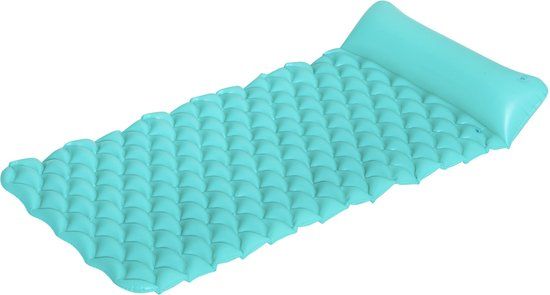 Bestway Luchtbed float 'n roll - Groen/Roze/Geel - 90 kg - 77 cm