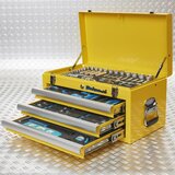 Datona Gereedschapskist - 3 Lades - 4 Lades Gevuld - Geel - 101 Delig