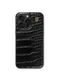 iDeal of Sweden Vegan Leather Case MagSafe geschikt voor Apple iPhone 15 Pro Max Black Croco - Zwart