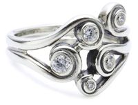 Pandora Damesring sterling zilver 925 gerhodineerd maat 54 19388CZ-54