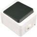 Zenitech Poussoir étanche IP54 noir - Mini