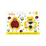 DECORA Lieveheersbeestje en BEE Plastic Cookie Cutters Set van 2