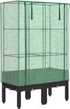 vidaXL Plantenbak verhoogd met kashoes 80x40x140 cm rattanlook