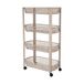 Well Home Keukenwagen met 4 wielen, beige