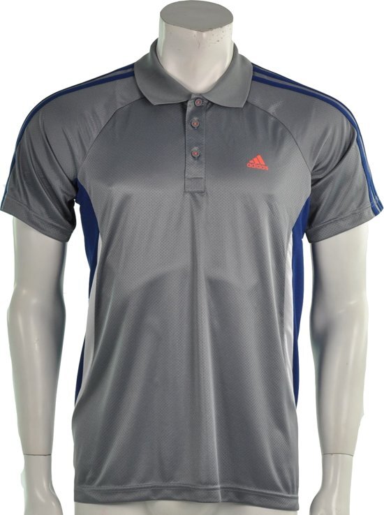 Adidas Ref Polo - Sportpolo - Heren - Maat S - Grijs;Blauw;Wit