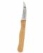 El Herder Gebogen Schilmesje – Aardappelschilmesje Solingen RVS – Houten Handvat – 6 cm