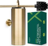XIVADA Toiletborstel Mura - Met houder - Boren - RVS - Goud