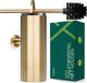 XIVADA Toiletborstel Mura - Met houder - Boren - RVS - Goud