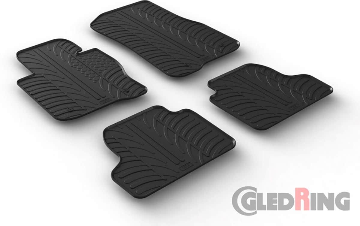 Gledring Rubbermatten BMW 4 Serie F32 Automaat 2013- (T Profiel 4-delig + Montageclips)