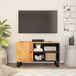 Prolenta Maison Exclusive - TV-kast, 80x33x46 cm, massief acaciahout en houtvezelplaat