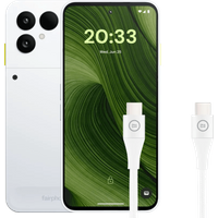 Fairphone 6 256GB Wit 5G + BlueBuilt Usb C naar Usb C Kabel 1,5m Nylon Wit