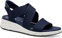 Tamaris WIDE FIT Dames Sandaaltje 8-88724-44 805 Wide Fit Blauw Maat 38 EU
