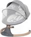 COIL Babywippe, Elektrische babystoel, Multifunctionele babystoel met schommelbeweging, 5 schommelstanden, Bluetooth, afstandsbediening, 5-punts veiligheidsgordel, donkergrijs
