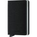 SECRID Rango Slim Wallet Case van echt leer met RFID-bescherming voor maximaal 12 kaarten, zwart