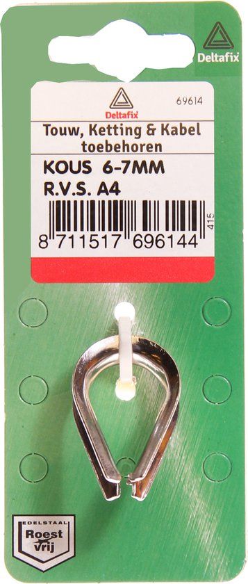 Deltafix Kous 6-7mm rvs