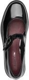 Tamaris Dames Ballerina met Strap Plat, Zwart (Black), 41