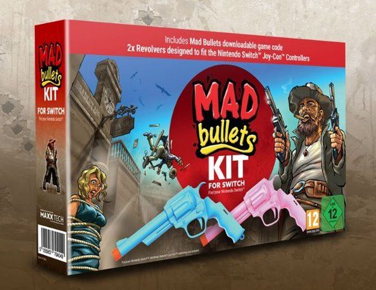 Maxx Tech Mad Bullets Kit (+2 Revolvers) - Nintendo Switch - Blue/Pink