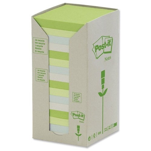 Post-it Notes Pad Tower Pack Pastel Rainbow (Pack 16)