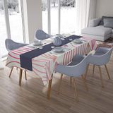 Bonamaison Tafelkleed, Anti-Mold, Sneldrogend, Waterdicht, 100% Polyester Tafellaken, Willekeurig patroon, 140 x 200 Cm - Ontworpen en Vervaardigd in Turkije