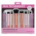 Real Techniques Blends Set, 10-Piece Makeup Brush Collection with Beauty Bag for Face and Eye, Use with Liquid, Cream, or Powder, Vegan, Cruelty-Free, Travel-Friendly, Easy to Clean