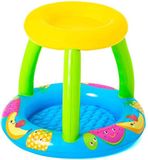 Bestway Babybad rond schaduw fruit 94 - Kinderzwembad - Blauw/Geel/Groen