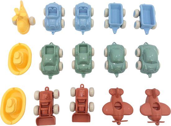 Viking RE:LINE - Emmer met 15 voertuigen - Multikleur