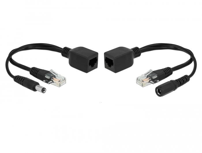 DeLOCK 66024 - PoE adapter - Zwart