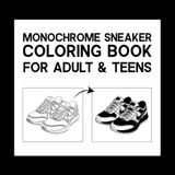 Monochrome Sneaker Coloring Book for Adults & Teens