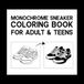 Monochrome Sneaker Coloring Book for Adults & Teens