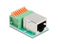 Delock RJ45 female to Terminal Block with push-button Cat.5e