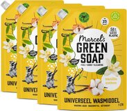 Marcel's Green Soap Universeel Wasmiddel Navulling - Vanille & Katoen - 4 x 1L